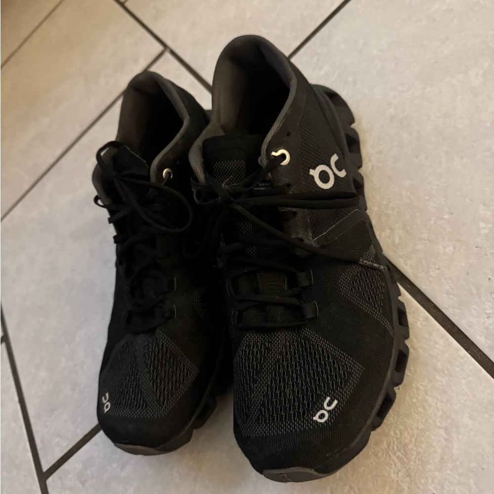 On Running Black Athletic Shoes